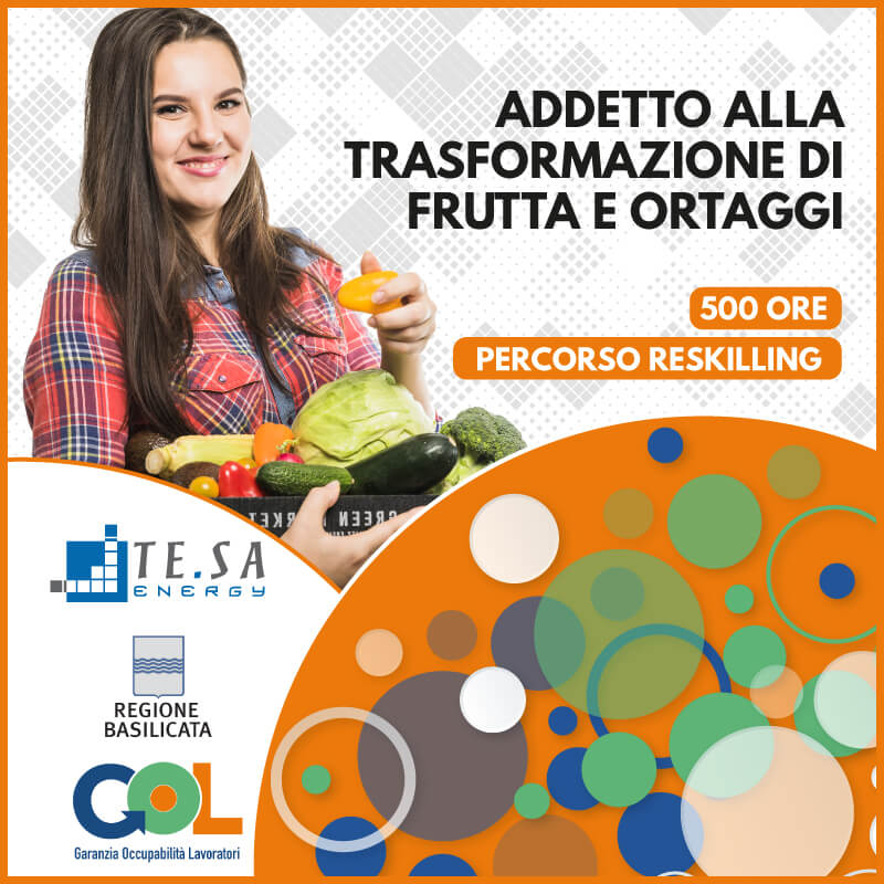 Addetto alla Trasformazione di Frutta e Ortaggi